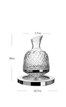 Load image into Gallery viewer, Crystal-cut Rotating Decanter