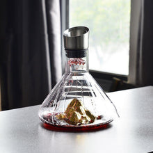 Load image into Gallery viewer, Electric Gold Plated Waterfall Decanter