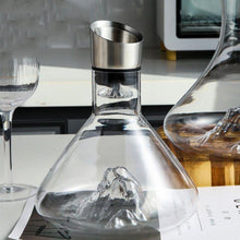 Load image into Gallery viewer, Electric Gold Plated Waterfall Decanter
